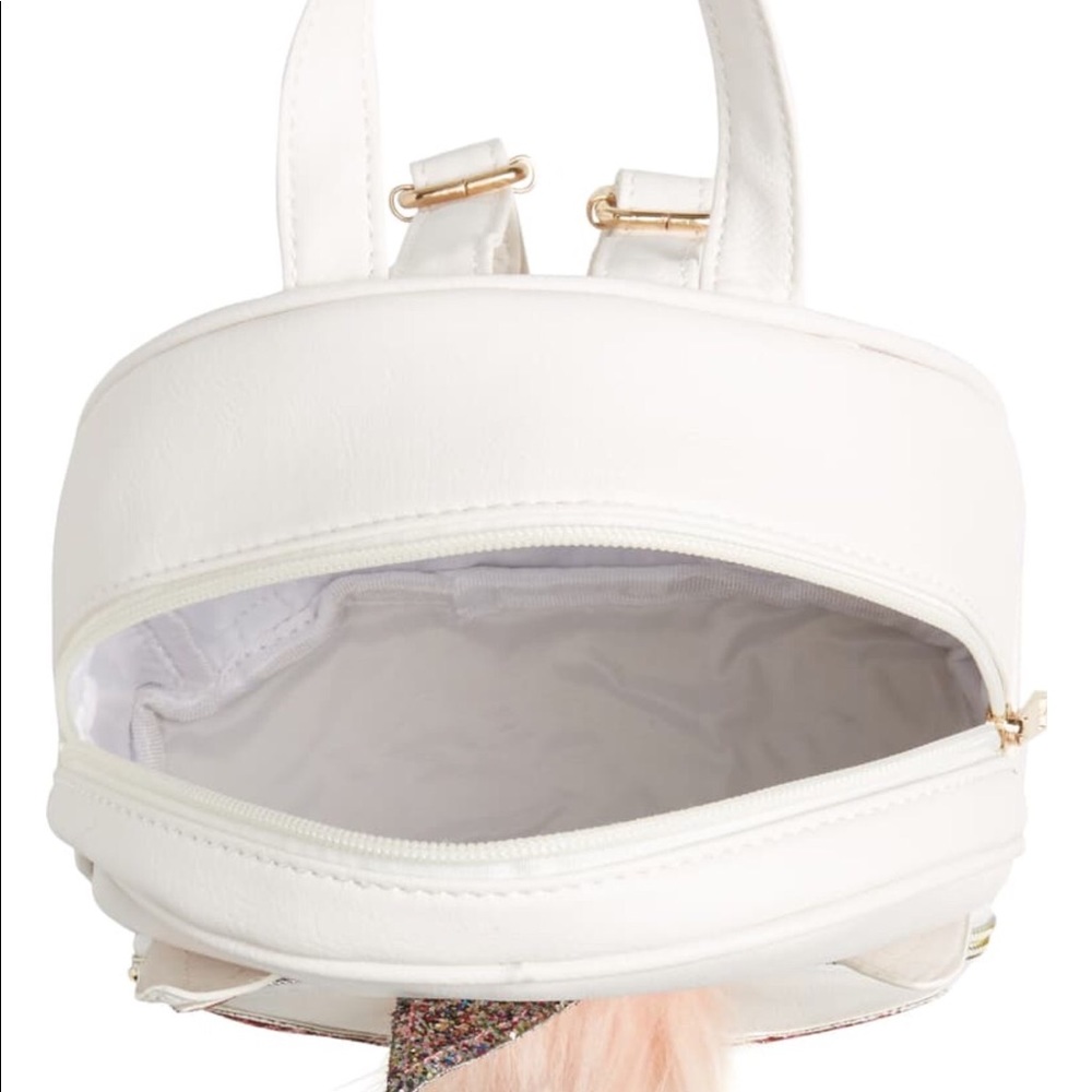 OMG Faux Fur unicorn Backpack - Picture 4 of 4